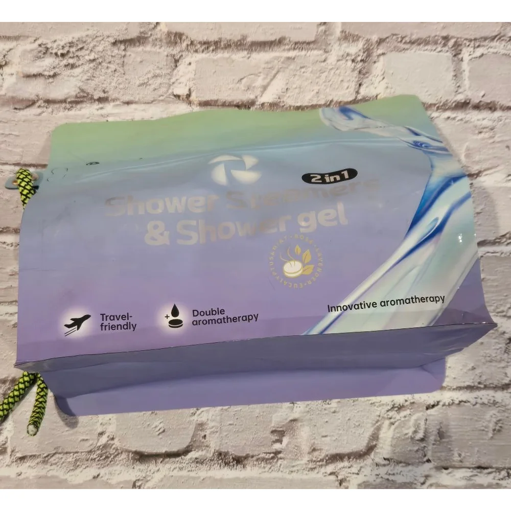 Rusemle Shower Steamers and Shower Gel, NIOP, Two In One Treat, Travel Friendly